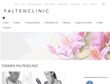 Tablet Screenshot of faltenclinic.ch
